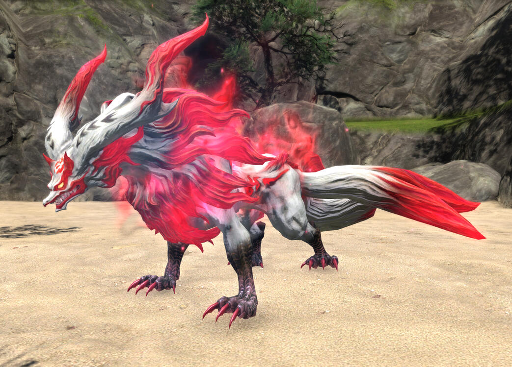 You'll receive Kamuy from a quest after collecting all 7 dogs